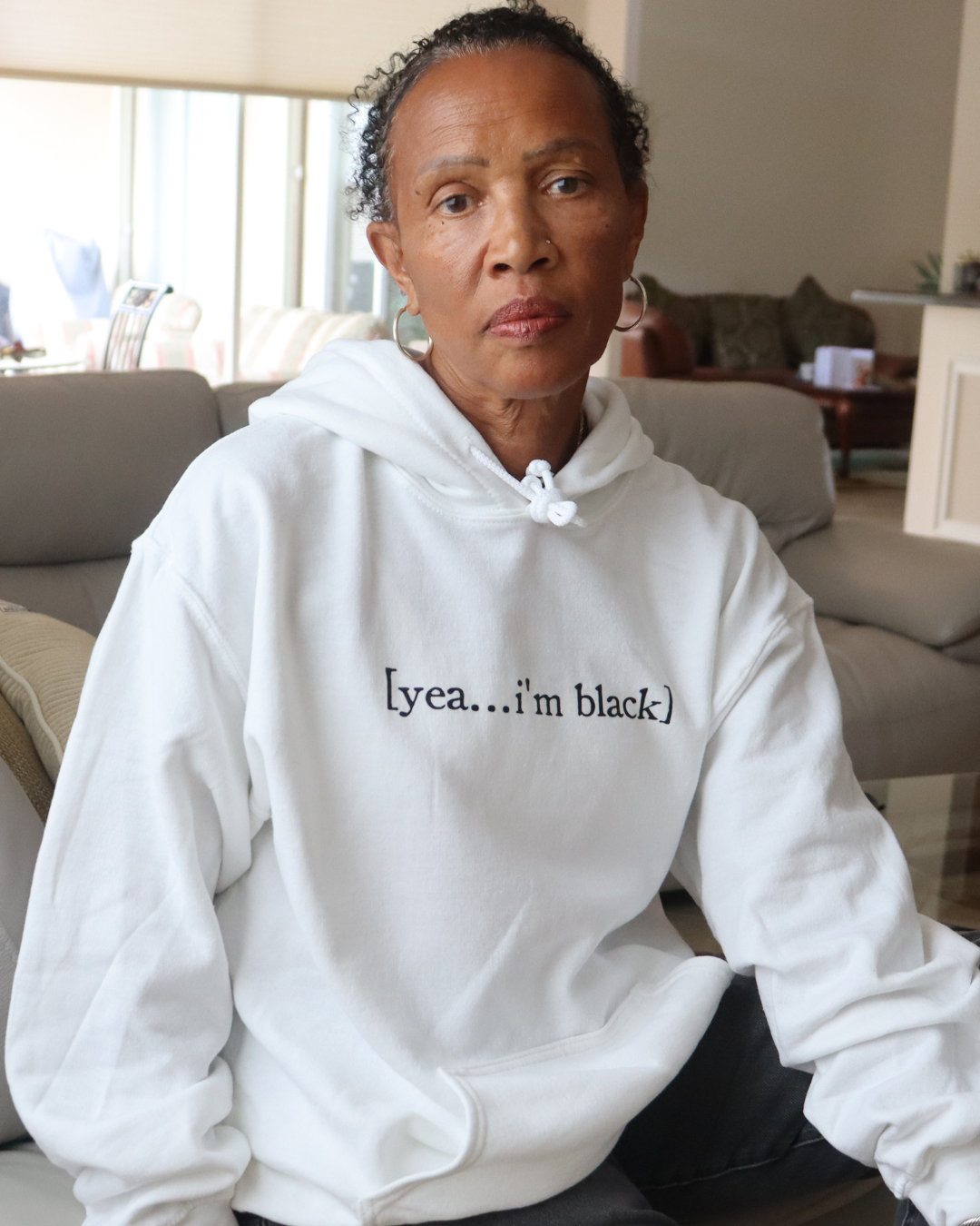 Black branded shop sweatshirt