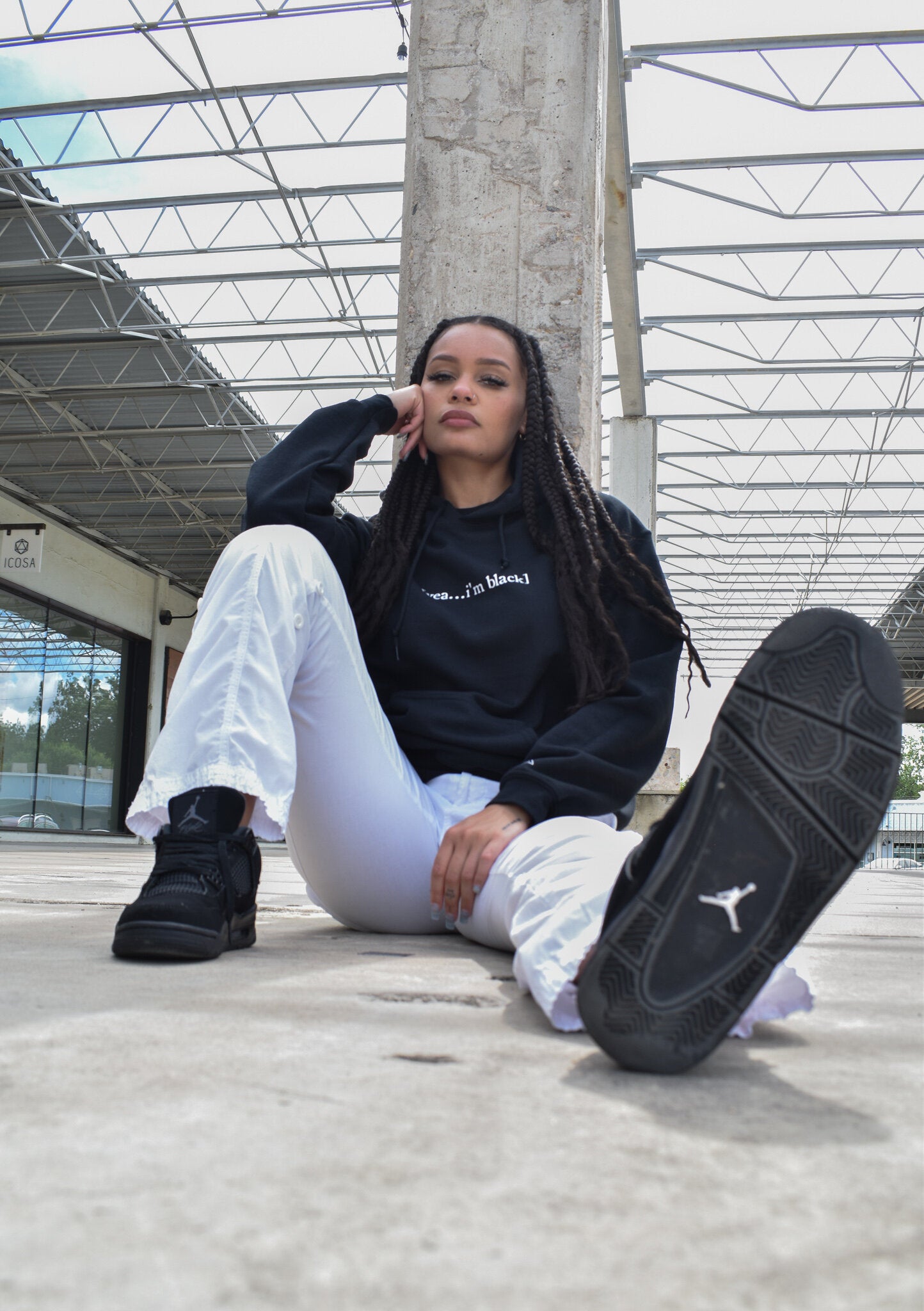 スウェット・トレーナー YESEYESEE YES Mountain Hoodie Black YS251TSWHO02BLK yeseyesee® :: Y.E.S Mountain Hoodie Jungle