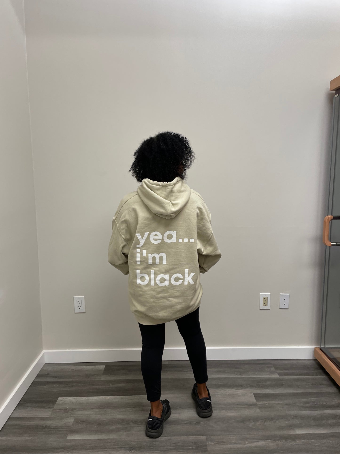 bold [yea...i'm black] hoodie sand