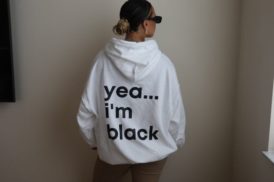 bold [yea...i'm black] hoodie white