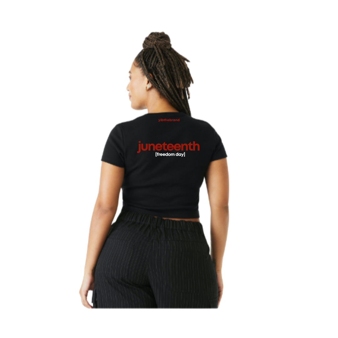 [juneteenth] resilient red limited release drop - crop top