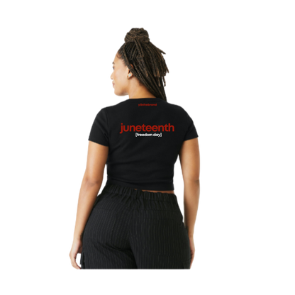 [juneteenth] resilient red limited release drop - crop top
