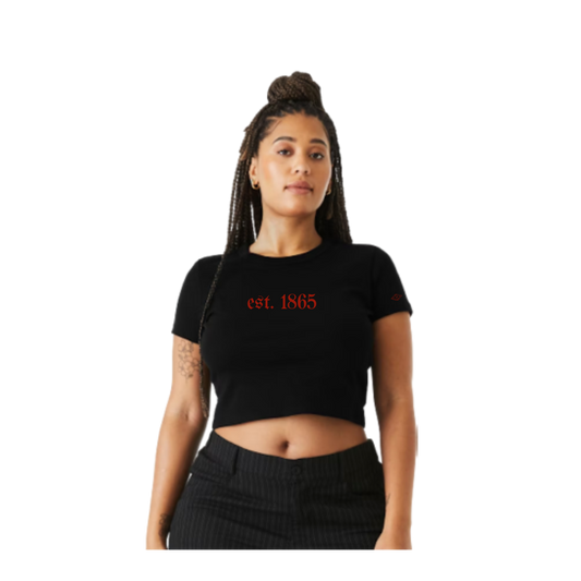 [juneteenth] resilient red limited release drop - crop top